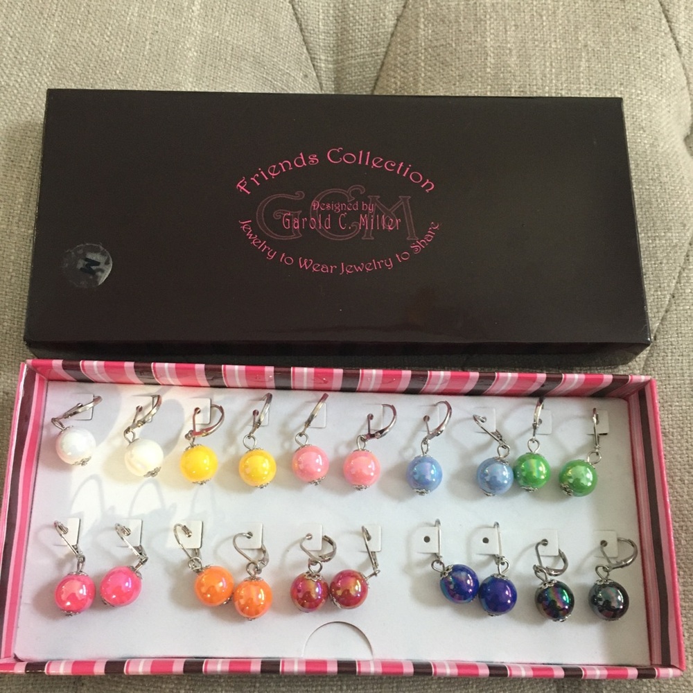 Garold C. Miller Drop Earrings set of 10, New